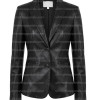 Ladies Elizabeth and James Black Leather Blazer Ladies Elizabeth and James Black Leather Blazer
