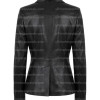 Ladies Elizabeth and James Black Leather Blazer Ladies Elizabeth and James Black Leather Blazer