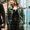 The Falcon and The Winter Soldier Emily Vancamp (Sharon Carter) Black Leather Coat The Falcon and The Winter Soldier Emily Vancamp (Sharon Carter) Black Leather Coat