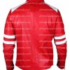 Fight Club Brad Pitt Red Jacket With White Stripes
