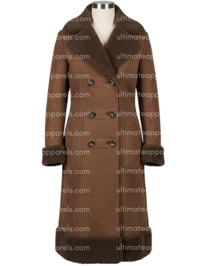 In the Dark Perry Mattfeld Murphy Mason Shearling Coat In the Dark Perry Mattfeld Murphy Mason Shearling Coat