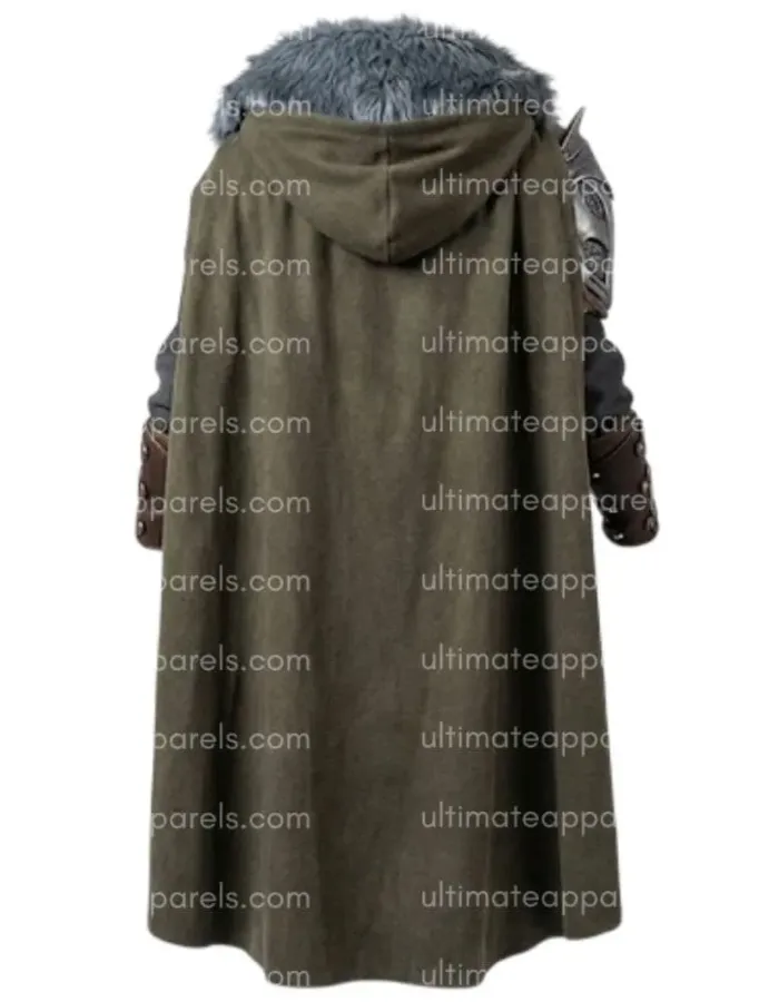 Kliff Inspired Crimson Desert Warrior Long Coat with Fur Collar & Tactical Belts Kliff Inspired Crimson Desert Warrior Long Coat with Fur Collar & Tactical Belts