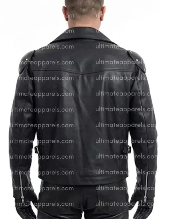 Mad Max Rockatansky Mel Gibson Black Biker Leather Jacket