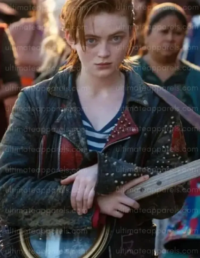 O’Dessa 2025 Sadie Sink Black Leather Jacket