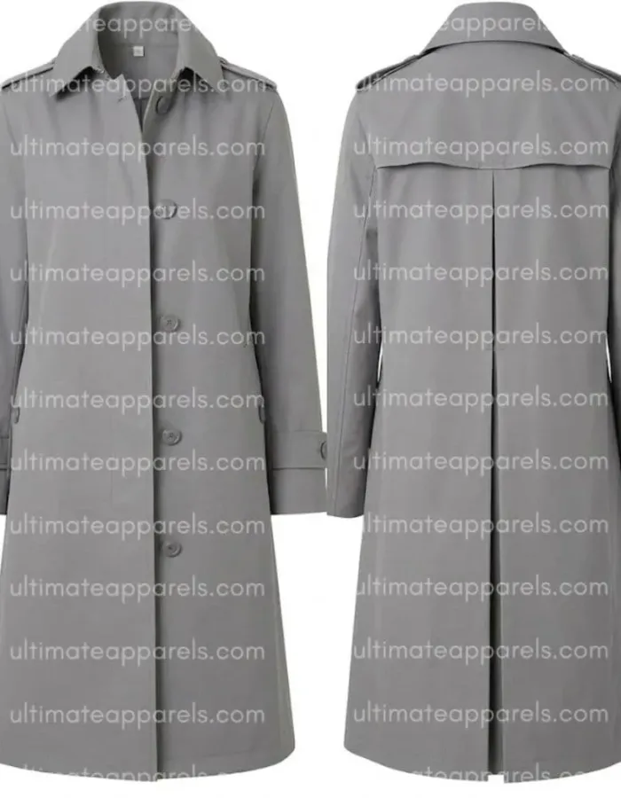 One Battle After Another 2025 Teyana Taylor Grey Coat
