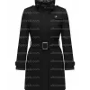 Power Lela Loren Angela Valdes Black Trench Coat