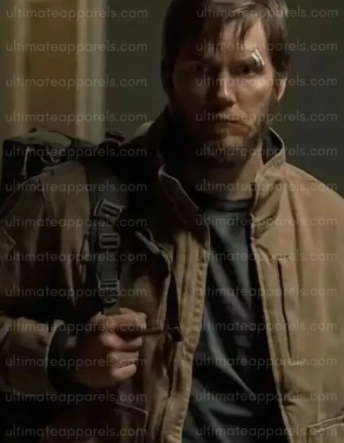 The Terminal Lists 2022 James Reece Chris Pratt Brown Jacket