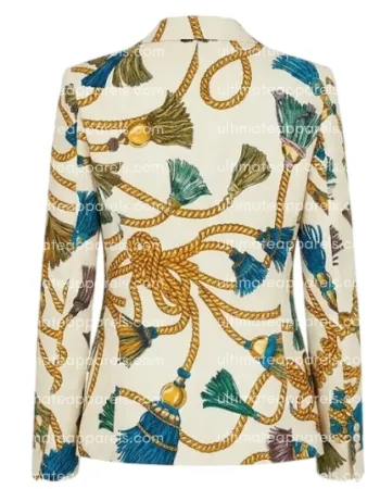 The White Lotus S02 Sabrina Impacciatore Printed Blazer The White Lotus S02 Sabrina Impacciatore Printed Blazer