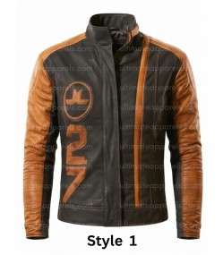 Arc Raiders Ryder Leather Jackets Cosplay  – Orange Black, Red & White Game Edition