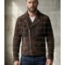 The Renegade Moto-Fringe Distressed Brown Espresso Leather Jacket