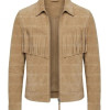 The Dustbowl Minimalist Tassel Suede Tan Jacket The Dustbowl Minimalist Tassel Suede Tan Jacket