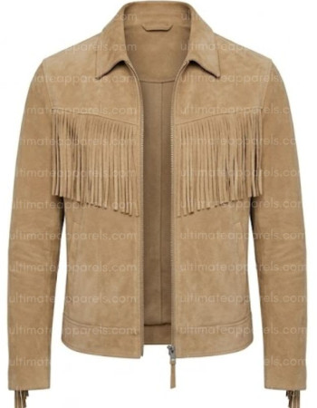 The Dustbowl Minimalist Tassel Suede Tan Jacket
