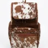 Handcrafted Real Leather Cowhide Multiple Zip Pockets Travel Bag for Men & Women
