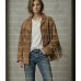 The Maverick Disstressed Suede Camel Oversized Boyfriend Fringe Jacket