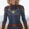 Captain Marvel Brie Larson Carol Danvers Leather Costume Jacket Captain Marvel Brie Larson Carol Danvers Leather Costume Jacket
