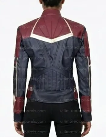 Captain Marvel Brie Larson Carol Danvers Leather Costume Jacket Captain Marvel Brie Larson Carol Danvers Leather Costume Jacket