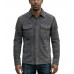 The Transit Charcoal Gray Suede Tassel Jacket