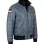 German Flag Luftwaffe Pilots Flight Grey Leather Jacket