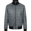 German Flag Luftwaffe Pilots Flight Grey Leather Jacket