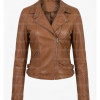 Resident Evil Requiem Grace Ashcroft  Cosplay Brown Leather Jacket—RE9-Inspired Women's Jacket 