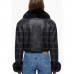 Los Angeles 2026 Hailey Bieber Black Cropped Leather Jacket