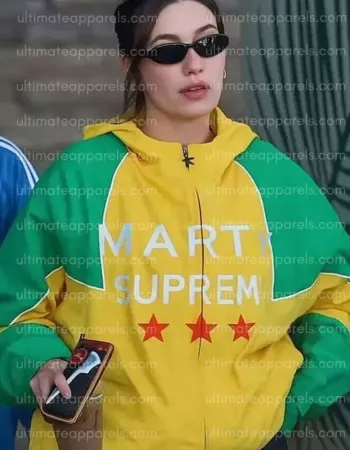 Hailey Bieber Marty Supreme Jacket Hailey Bieber Marty Supreme Jacket