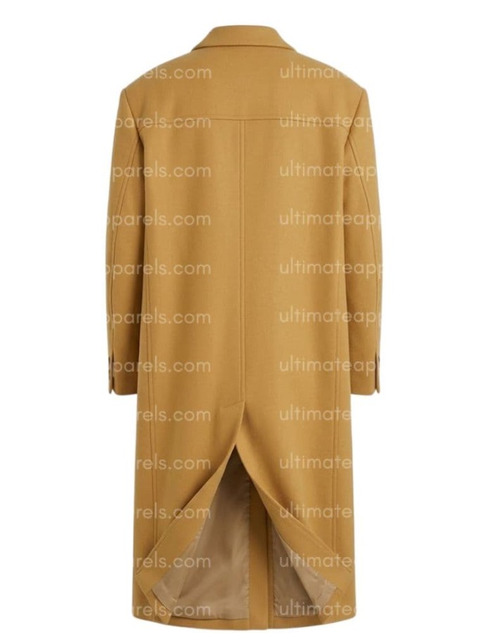 Hailey Bieber Mustard Trench Coat Hailey Bieber Mustard Trench Coat