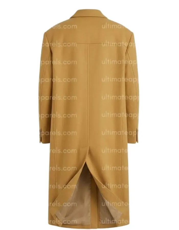 Hailey Bieber Mustard Trench Coat Hailey Bieber Mustard Trench Coat