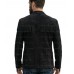The Midnight Black Suede Fringe Blazer