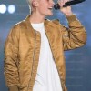 Justin Bieber Brown Spring Bomber Jacket Justin Bieber Brown Spring Bomber Jacket