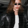 Los Angeles 2026 Hailey Bieber Black Cropped Leather Jacket Los Angeles 2026 Hailey Bieber Black Cropped Leather Jacket