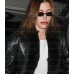 Los Angeles 2026 Hailey Bieber Black Cropped Leather Jacket