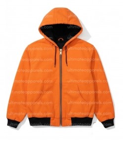 Justin Bieber Los Angeles Orange Hooded Jacket