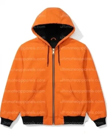 Justin Bieber Los Angeles Orange Hooded Jacket