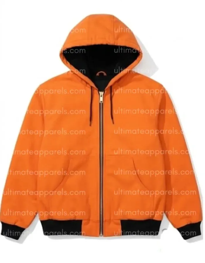 Justin Bieber Los Angeles Orange Hooded Jacket