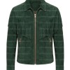 The Sherwood Forest Green Suede V-Fringe Jacket The Sherwood Forest Green Suede V-Fringe Jacket
