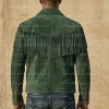 The Sherwood Forest Green Suede V-Fringe Jacket The Sherwood Forest Green Suede V-Fringe Jacket