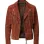 The Rusty Horizon Men’s V-Fringe Tan Suede Biker Jacket