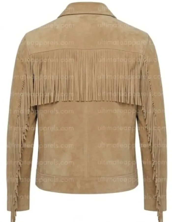 The Dustbowl Minimalist Tassel Suede Tan Jacket