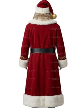Authentic Long Heritage Red Santa Claus Coat with Premium Gold Embroidery Authentic Long Heritage Red Santa Claus Coat with Premium Gold Embroidery