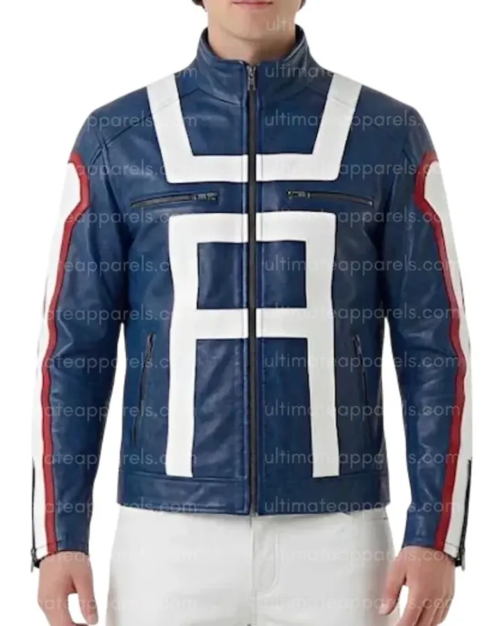 My Hero Academia High School Shoto Todoroki Costume Leather Jacket My Hero Academia High School Shoto Todoroki Costume Leather Jacket