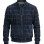 The Patriot Navy Blue Suede Fringe Bomber Jacket