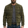 The Outpost Olive Green Suede Fringe Utility Jacket The Outpost Olive Green Suede Fringe Utility Jacket
