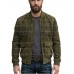 The Outpost Olive Green Suede Fringe Utility Jacket