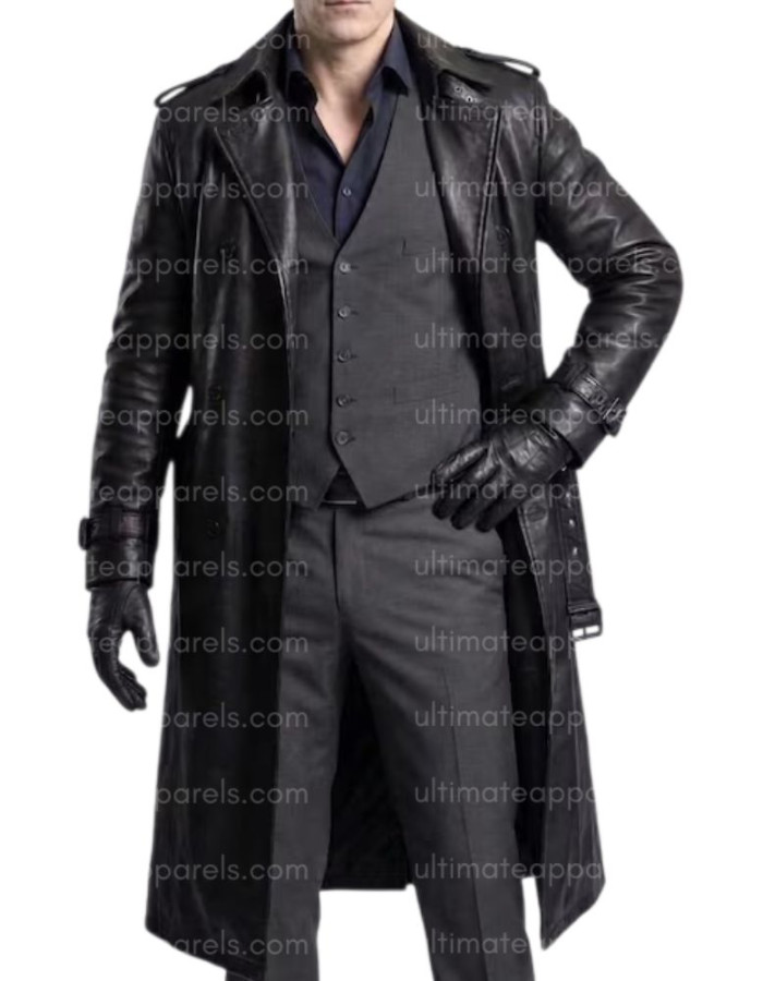 Resident Evil Requiem RE9 Zeno Black Leather Coat 