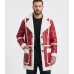 Red One J.k. Simmons Santa Claus Leather Coat