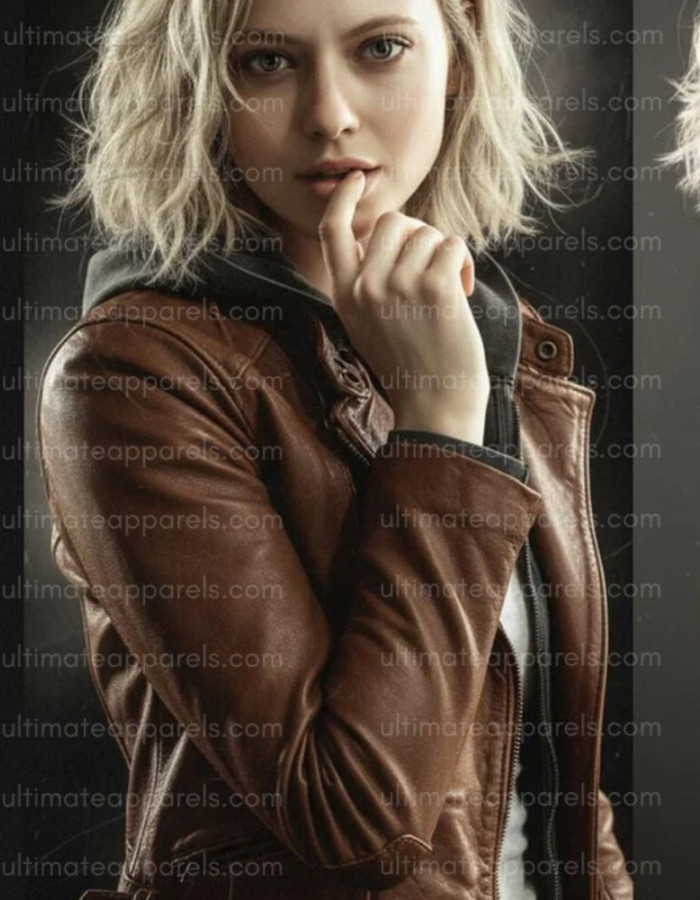 Resident Evil Requiem Grace Ashcroft  Cosplay Brown Leather Jacket—RE9-Inspired Women's Jacket 