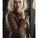 Resident Evil Requiem Grace Ashcroft  Cosplay Brown Leather Jacket—RE9-Inspired Women's Jacket 