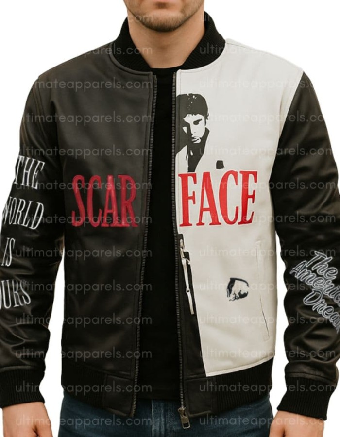 Scarface Tony Montana Leather Jacket Scarface Tony Montana Leather Jacket