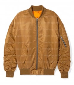 Justin Bieber Brown Spring Bomber Jacket